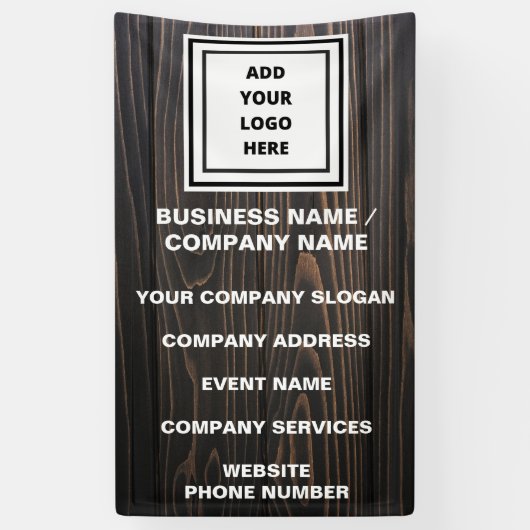 Website zur Werbung für rustikale Firmenlogos B Banner (Vertikal)