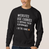 Websites verwenden Cookies Sweatshirt (Vorderseite)