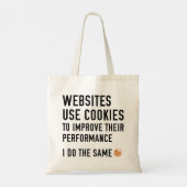 Websites verwenden Cookies Tragetasche (Rückseite)
