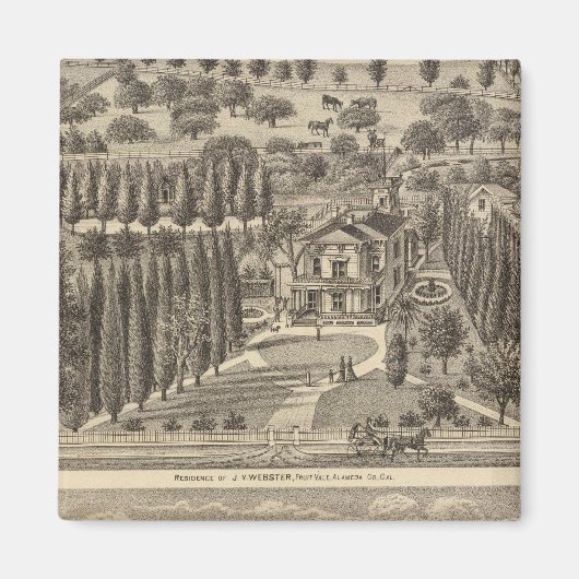 Webster, Badger Residenzen Magnet (Vorne)