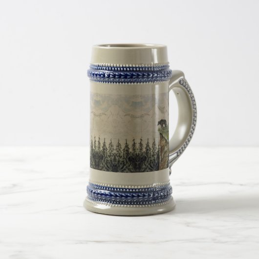 Webster - Bär auf Kliff Bierglas (VorderseiteRechts)