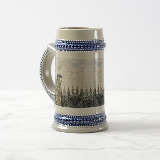 Webster - Bär auf Kliff Bierglas (Vorderseite Links)