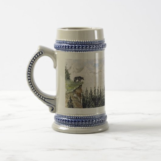 Webster - Bär auf Kliff Bierglas (Links)