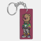 Webster Bear Sturge-Weber Acrylic Keychain Schlüsselanhänger (Vorderseite links)