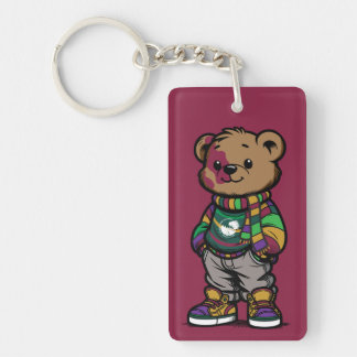 Webster Bear Sturge-Weber Acrylic Keychain Schlüsselanhänger