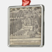 Webster, Dachswohnsitze Silbernes Ornament (Links)