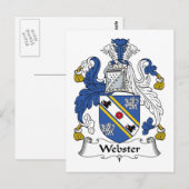 Webster-Familienwappen Postkarte (Vorne/Hinten)