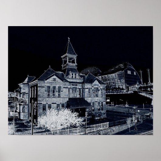 Webster House und Kauffman Center Poster (Vorne)