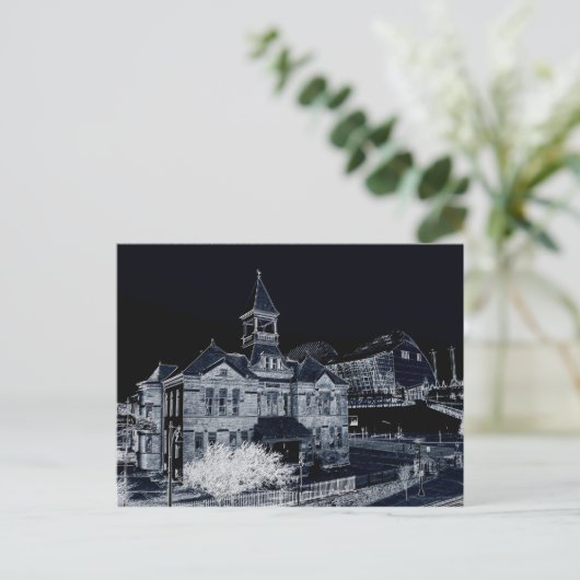 Webster House und Kauffman Center Postkarte (Stehend Vorderseite)