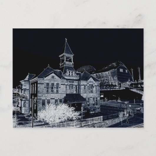 Webster House und Kauffman Center Postkarte (Vorderseite)