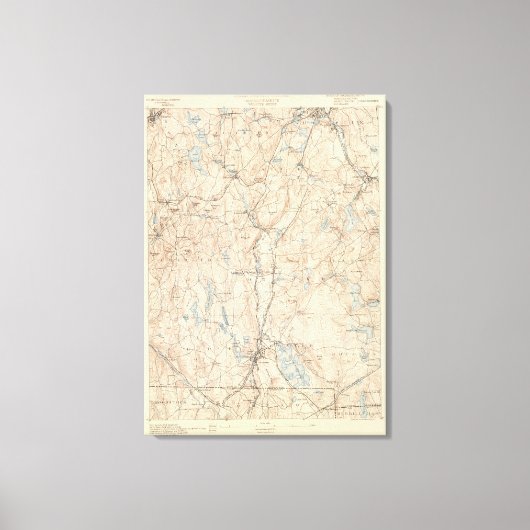 Webster, Massachusetts Leinwanddruck (Vorderseite)