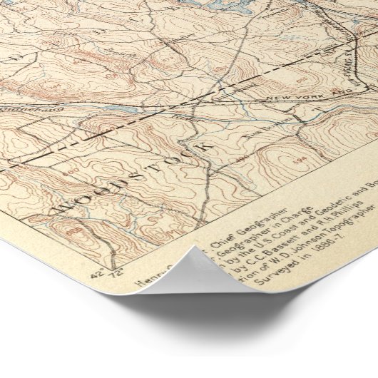 Webster, Massachusetts Poster (Ecke)