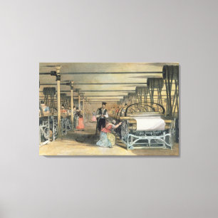 Webstube für Power, 1834 Leinwanddruck