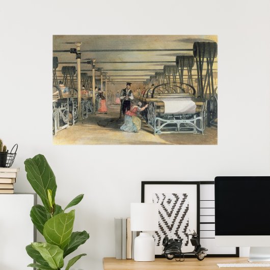 Webstube für Power, 1834 Poster (Heimbüro)