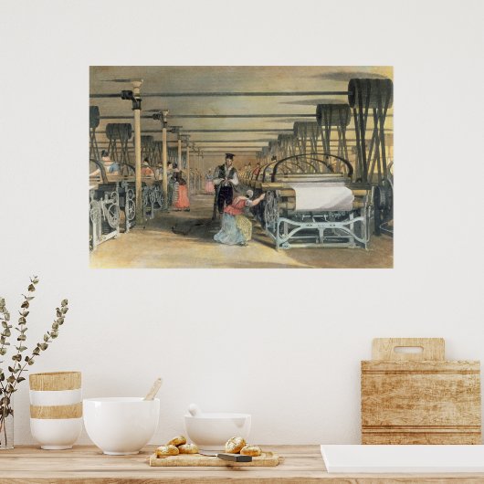 Webstube für Power, 1834 Poster (Küche)