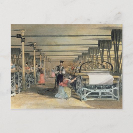 Webstube für Power, 1834 Postkarte (Vorderseite)