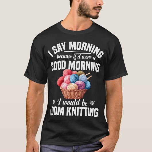 Webstuhl Strickerdecke Faser Künstler Häkeln Webst T-Shirt (Vorderseite)