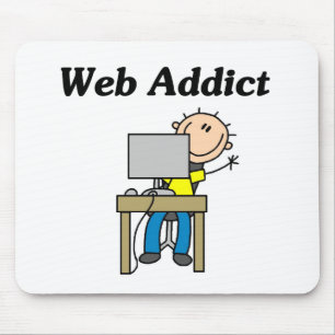 Websüchtige T-Shirts und Geschenke Mousepad