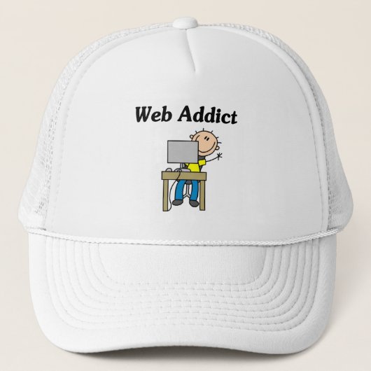 Websüchtiger Truckerkappe (Vorderseite)