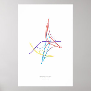 Wechsel-Choreographie: Johannesburg, S. Afrika Poster