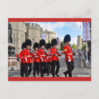 Wechsel der Garde beim Windsor Castle Postcard Postkarte