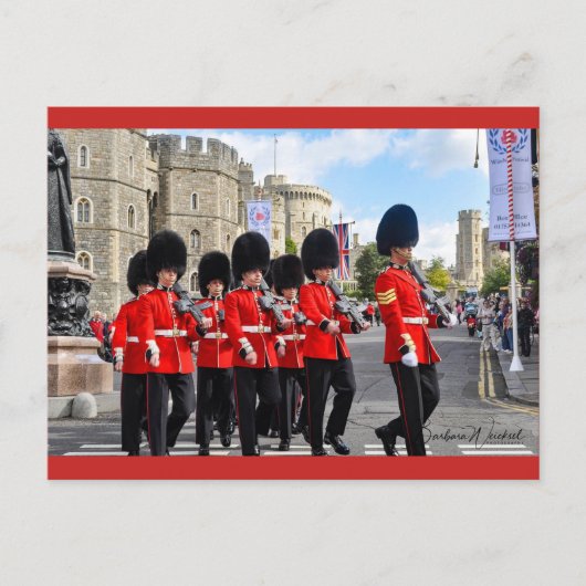 Wechsel der Garde beim Windsor Castle Postcard Postkarte (Vorderseite)