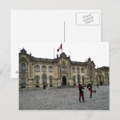 Wechsel der Garde in Lima, Peru Postkarte (Vorne/Hinten)