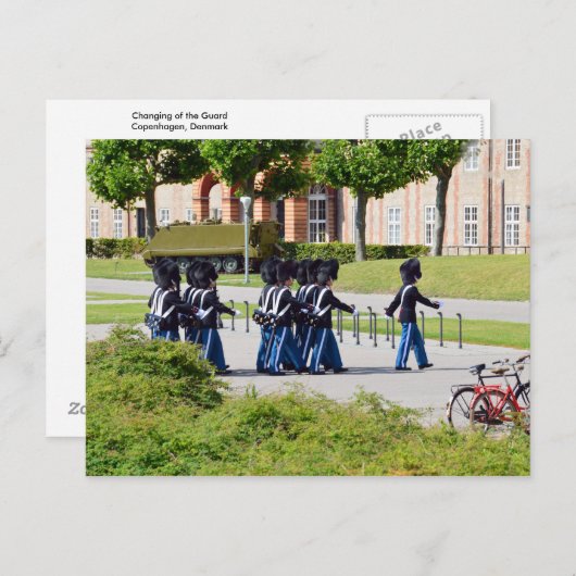 Wechsel der Garde, Kopenhagen, Dänemark Postkarte (Vorne/Hinten)