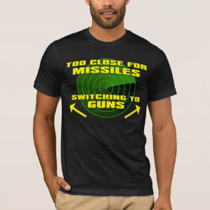 Wechsel zu lustigem Waffen T-Shirt