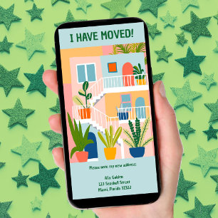 Wechselankündigung Neue Wohnung Tree-Free Card Save The Date