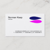 Wechselbalg - DP Navy und Magenta Visitenkarte (Rückseite)