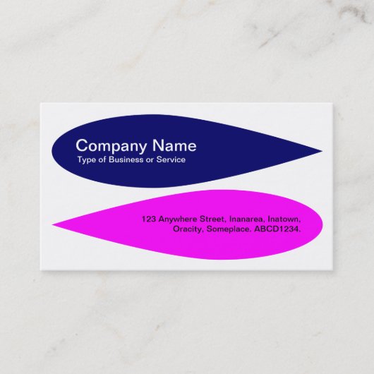 Wechselbalg - DP Navy und Magenta Visitenkarte (Vorderseite)