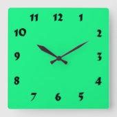 Wechselbare nummerierte, helle Neon grüne Uhr (Vorderseite)