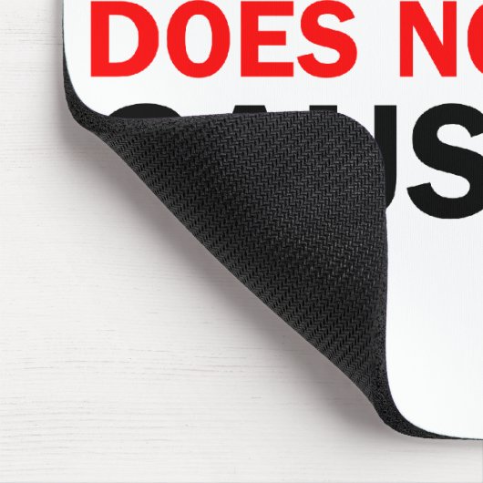 Wechselbeziehung bedeutet nicht Verursachung Mousepad (Ecke)