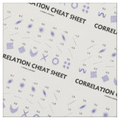 Wechselbeziehungs-Spickzettel Stoff (Nahaufnahme)