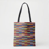 Wechselfarbenstreifen-Patchwork - Horizontal Tasche (Vorderseite)