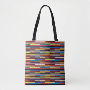 Wechselfarbenstreifen-Patchwork - Horizontal Tasche