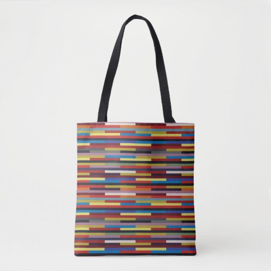 Wechselfarbenstreifen-Patchwork - Horizontal Tasche (Vorderseite)