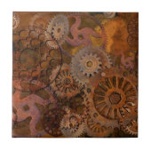 Wechselgetriebe - Dampfgetriebe und Zahnräder Fliese (Vorderseite)