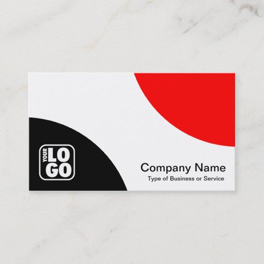 Wechselkurven - Schwarz und Rot Visitenkarte (Vorderseite)