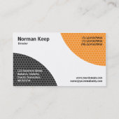 Wechselkurven - Texturiert Visitenkarte (Rückseite)