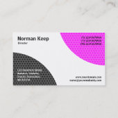 Wechselkurven - Texturiert Visitenkarte (Rückseite)