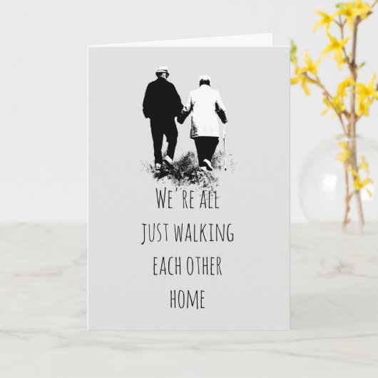 Wechseln auf der Zuhause - Inspiration Zitat Poste Karte (Gelbe Blume)