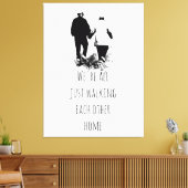 Wechseln auf der Zuhause - Inspiration Zitat Poste Leinwanddruck (Insitu (Wohnzimmer))