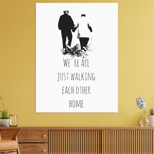 Wechseln auf der Zuhause - Inspiration Zitat Poste Leinwanddruck (Insitu (Wohnzimmer))