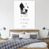 Wechseln auf der Zuhause - Inspiration Zitat Poste Leinwanddruck (Insitu (Schlafzimmer))