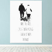 Wechseln auf der Zuhause - Inspiration Zitat Poste Leinwanddruck (Insitu (Holzboden))