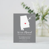 Wechseln der Alabama Post Card Staat Postkarte (Stehend Vorderseite)