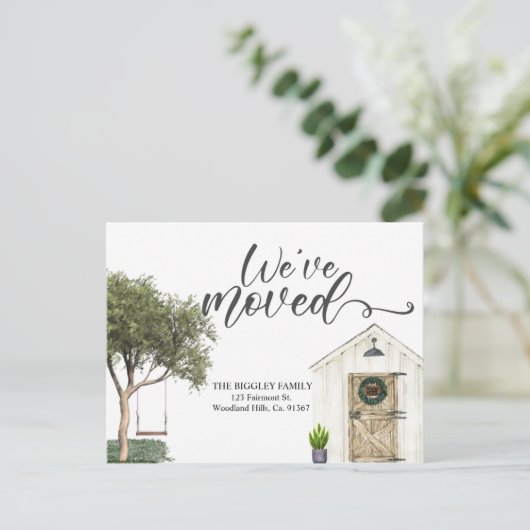 Wechseln der Announcement-Karte, Adresskarte änder Ankündigungspostkarte (Stehend Vorderseite)