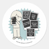 Wechseln in einem Instant Runder Aufkleber (Vorderseite)